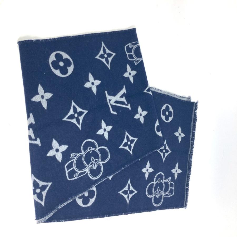 LOUIS VUITTON (ルイ・ヴィトン) ヴィヴィエンヌマフラー カシミヤ混