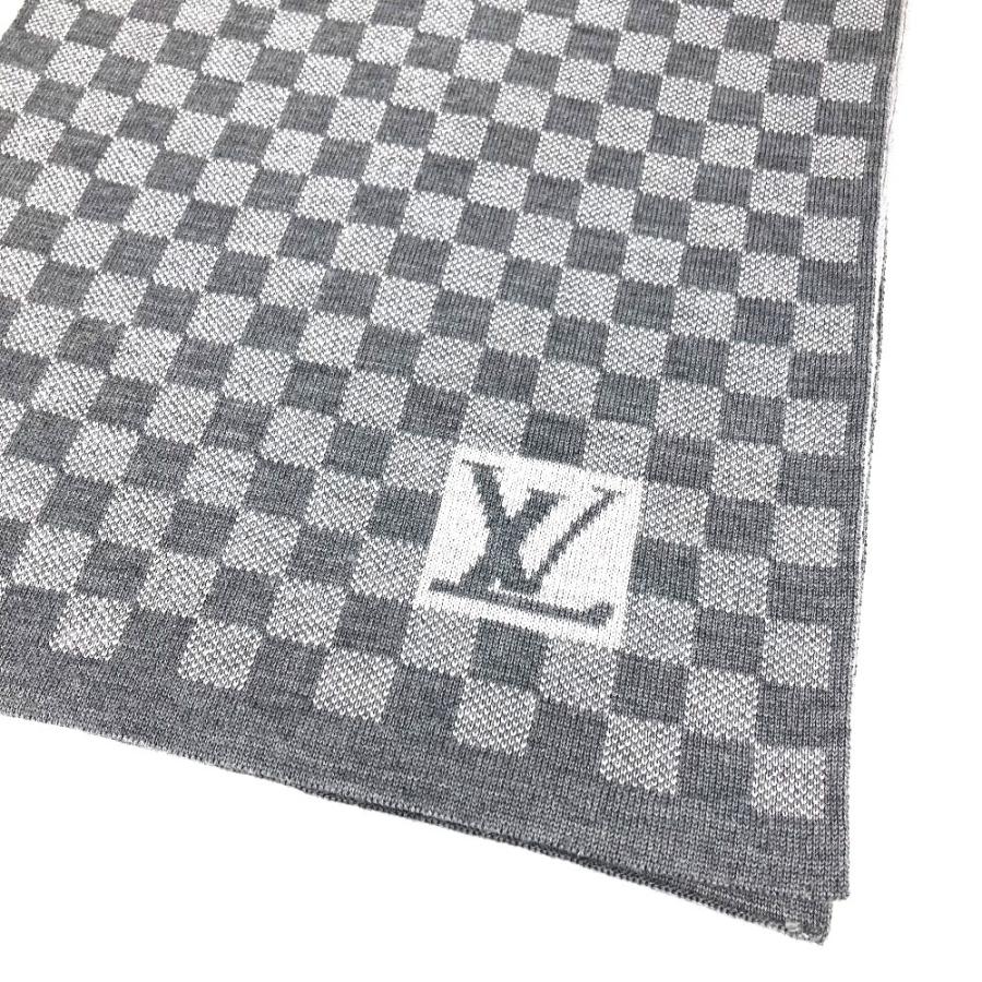 美品 LOUIS VUITTON ルイヴィトン M70517 エシャルプ・プティ ダミエ マフラー グレー ユニセックス【中古】 | LOUIS VUITTON | 02
