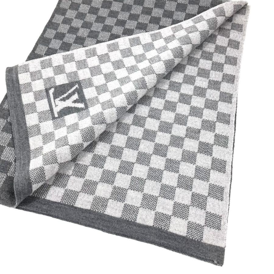 美品 LOUIS VUITTON ルイヴィトン M70517 エシャルプ・プティ ダミエ マフラー グレー ユニセックス【中古】 | LOUIS VUITTON | 03