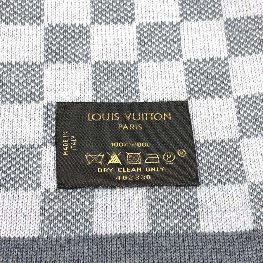 美品 LOUIS VUITTON ルイヴィトン M70517 エシャルプ・プティ ダミエ マフラー グレー ユニセックス【中古】 | LOUIS VUITTON | 04