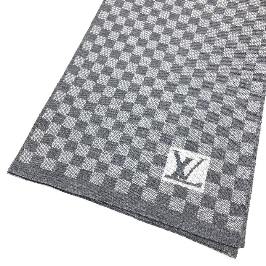 美品 LOUIS VUITTON ルイヴィトン M70517 エシャルプ・プティ ダミエ マフラー グレー ユニセックス【中古】 | LOUIS VUITTON | 05