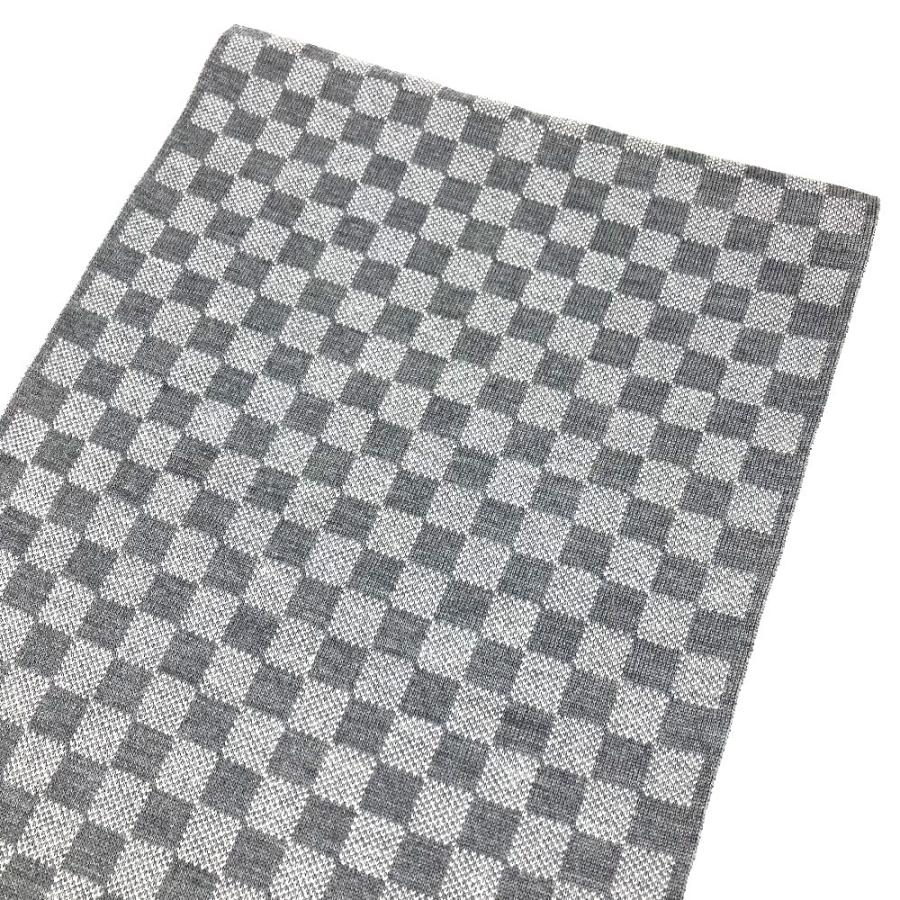 美品 LOUIS VUITTON ルイヴィトン M70517 エシャルプ・プティ ダミエ マフラー グレー ユニセックス【中古】 | LOUIS VUITTON | 06