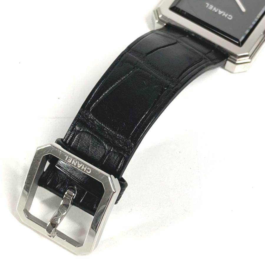 CHANEL シャネル H5319 ボーイフレンド ロゴ ウォッチ 時計 革ベルト 腕時計 ブラック ユニセックス【中古】 | CHANEL | 07