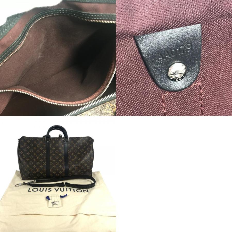 LOUIS VUITTON ルイヴィトン M56711 キーポルバンドリエール45  ショルダーバッグ 旅行バッグ モノグラムマカサー ボストンバッグ【中古】 | LOUIS VUITTON | 09