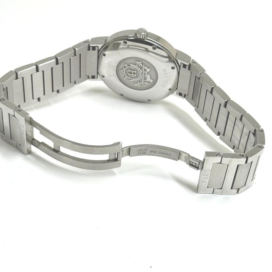HERMES エルメス N01.710 ノマード  オートクォーツ デイト 腕時計 シルバー メンズ【中古】 | HERMES | 05