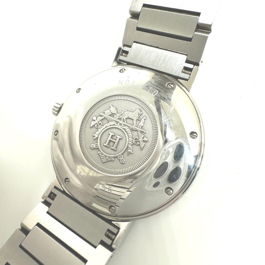 HERMES エルメス N01.710 ノマード  オートクォーツ デイト 腕時計 シルバー メンズ【中古】 | HERMES | 06