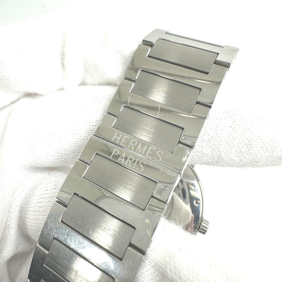 HERMES エルメス N01.710 ノマード  オートクォーツ デイト 腕時計 シルバー メンズ【中古】 | HERMES | 07