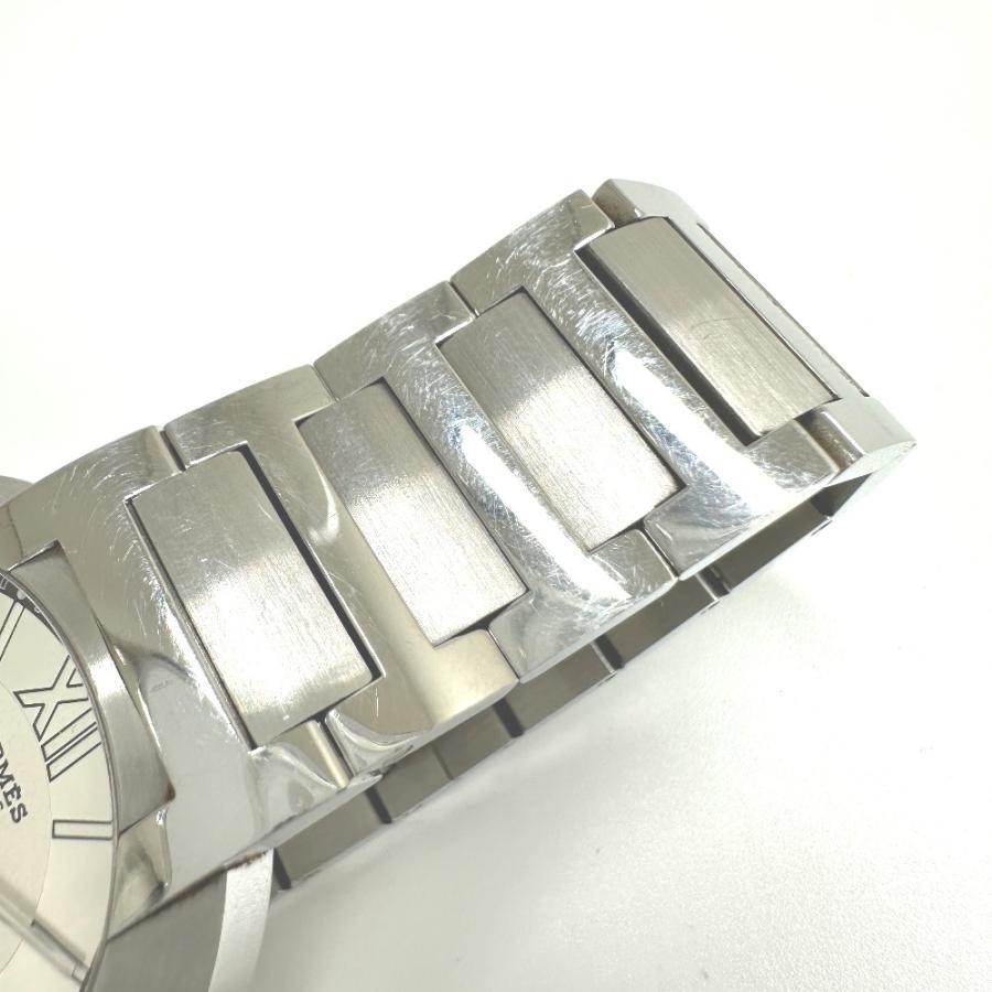 HERMES エルメス N01.710 ノマード  オートクォーツ デイト 腕時計 シルバー メンズ【中古】 | HERMES | 08