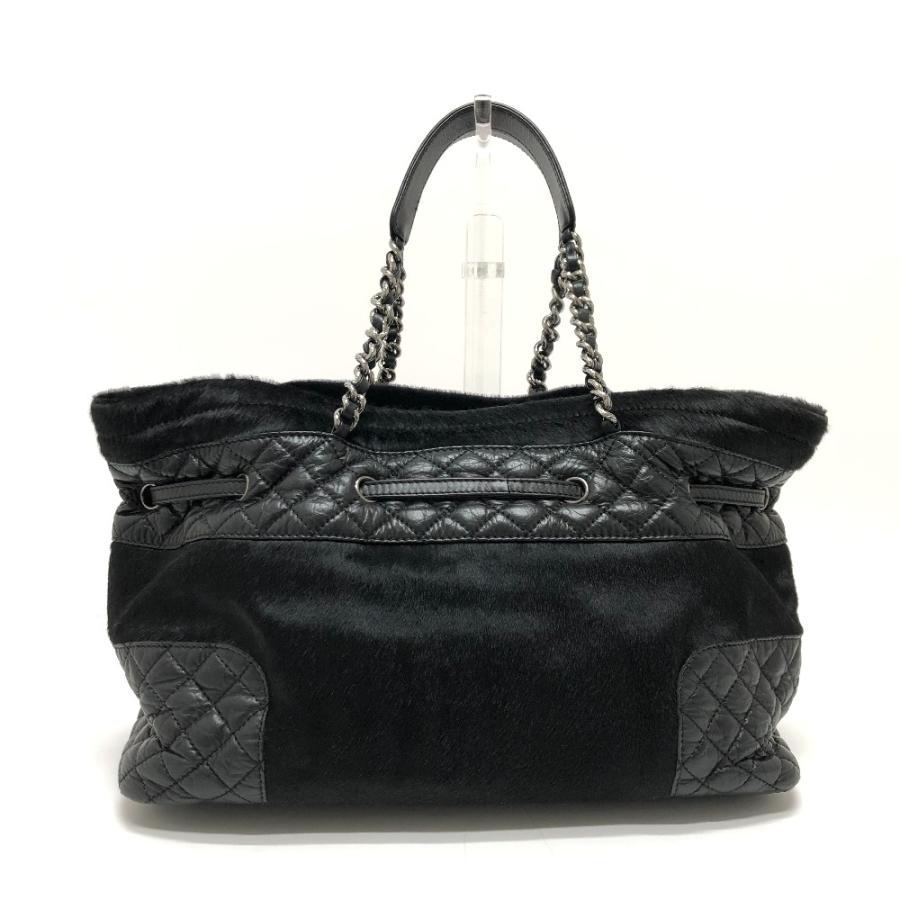 CHANEL シャネル チェーン マトラッセ ステッチ トートバッグ ブラック レディース【中古】 | CHANEL | 01