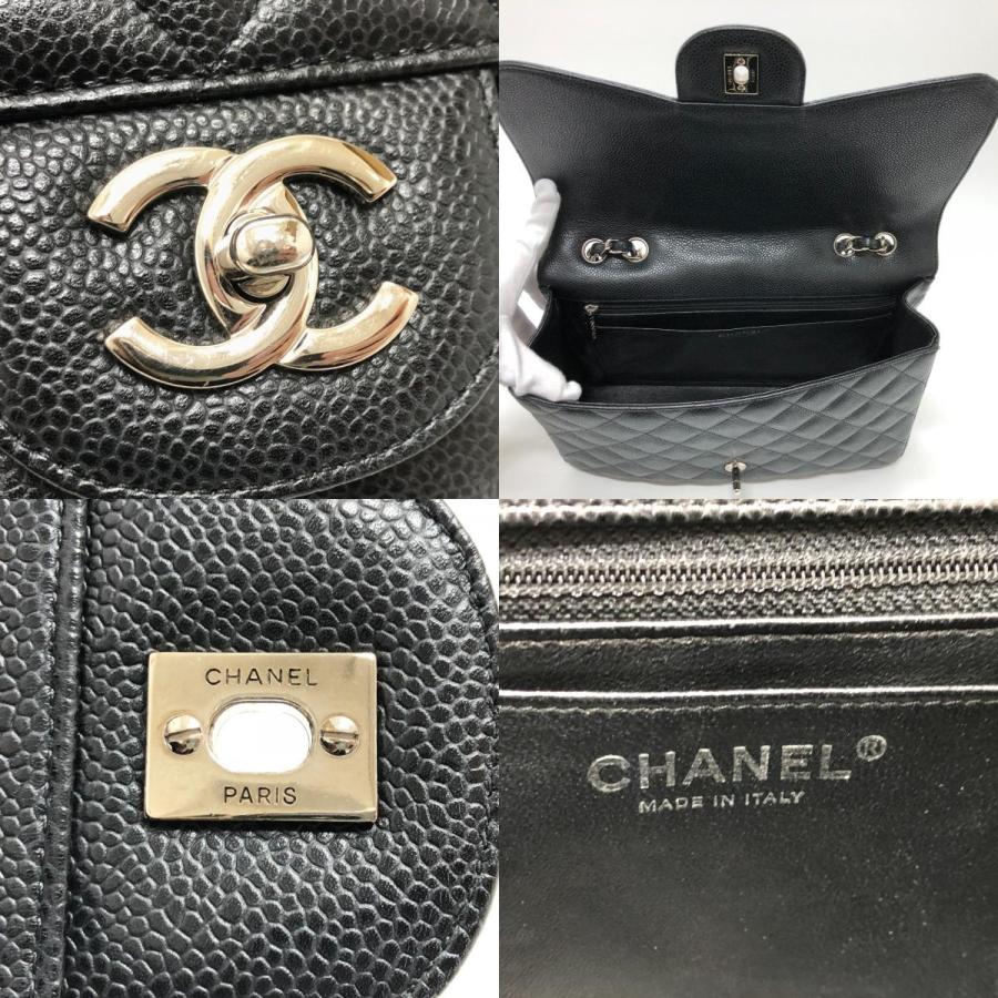 CHANEL シャネル A28600 マトラッセ30 Wチェーン カバン 肩掛け 斜め掛け ショルダーバッグ ブラック レディース【中古】 | CHANEL | 08