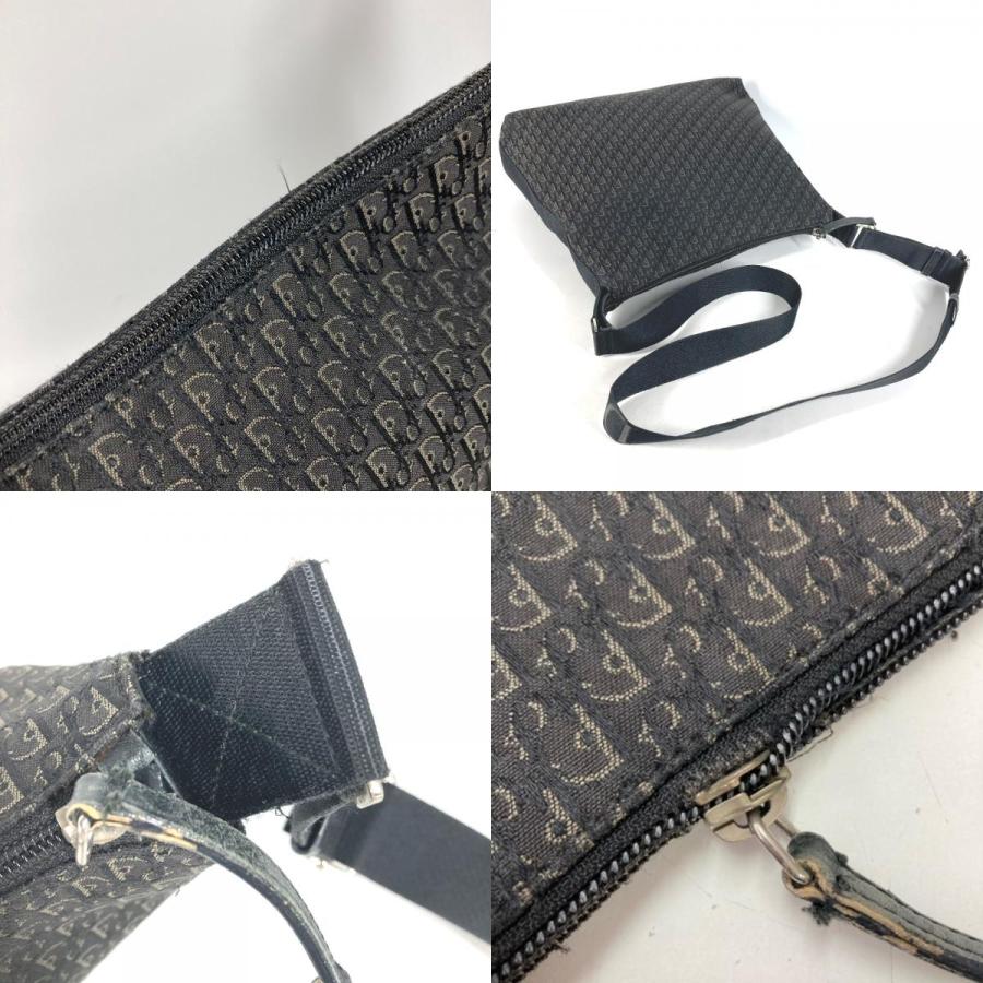 Dior ディオール トロッター ロゴ カバン 斜め掛け ショルダーバッグ ブラック レディース【中古】 |  | 08