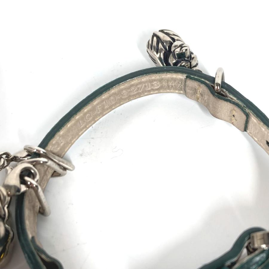 BVLGARI ブルガリ 5 アイコン チャーム バングル アクセサリー ブルガリブルガリ ロゴ ブレスレット グリーン メンズ【中古】 | BVLGARI | 05