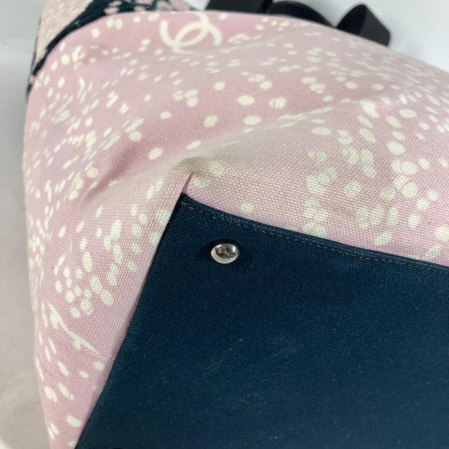 CHANEL シャネル CC ココマーク トートバッグ カバン 肩掛け ハイサマー パイル ラージ ショルダーバッグ ピンク レディース【中古】 | CHANEL | 07