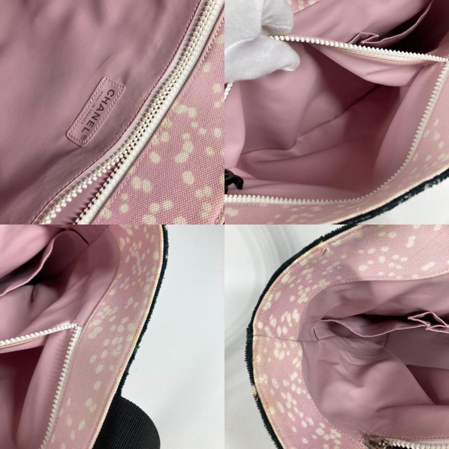 CHANEL シャネル CC ココマーク トートバッグ カバン 肩掛け ハイサマー パイル ラージ ショルダーバッグ ピンク レディース【中古】 | CHANEL | 09