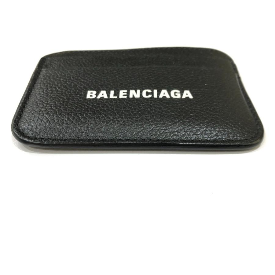 美品 BALENCIAGA バレンシアガ 593812 ロゴ フラット ICケース 名刺入れ カードケース ブラック レディース【中古】 | BALENCIAGA | 08