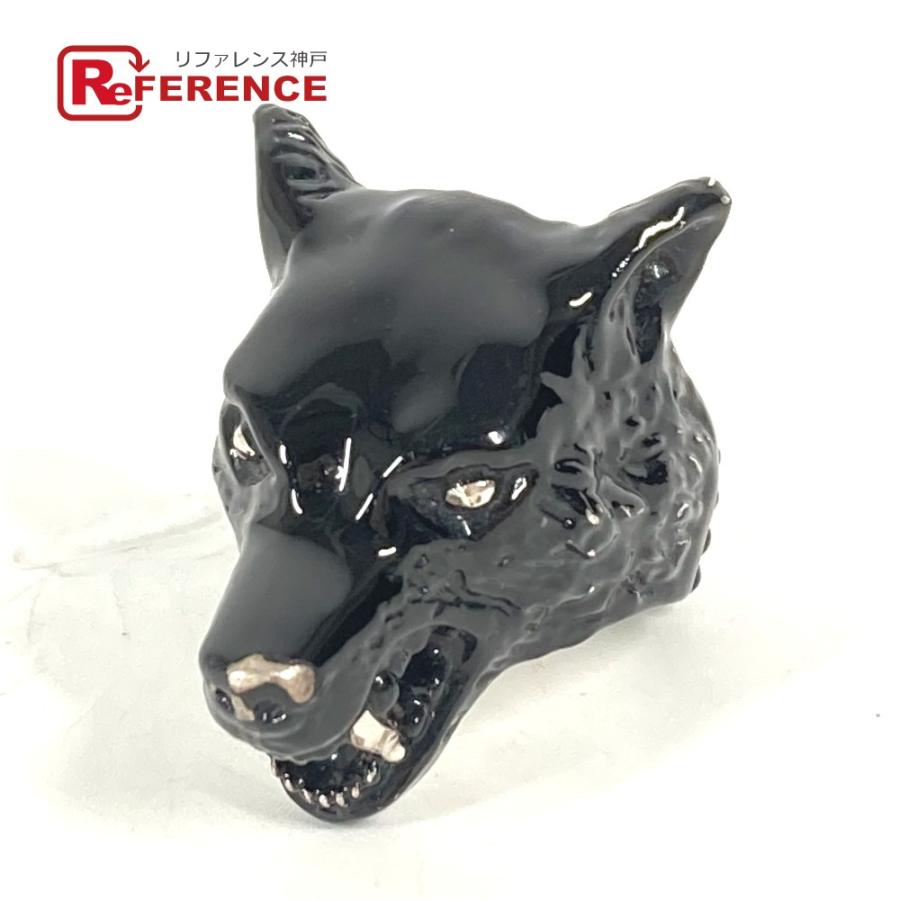 GUCCI グッチ アンガーフォレスト ウルフヘッド アクセサリー リング・指輪 ブラック メンズ【中古】 | GUCCI