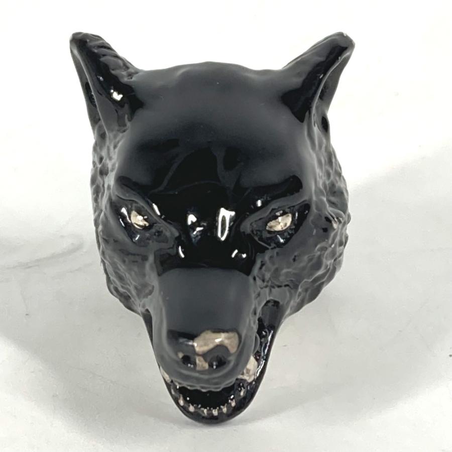 GUCCI グッチ アンガーフォレスト ウルフヘッド アクセサリー リング・指輪 ブラック メンズ【中古】 | GUCCI | 01