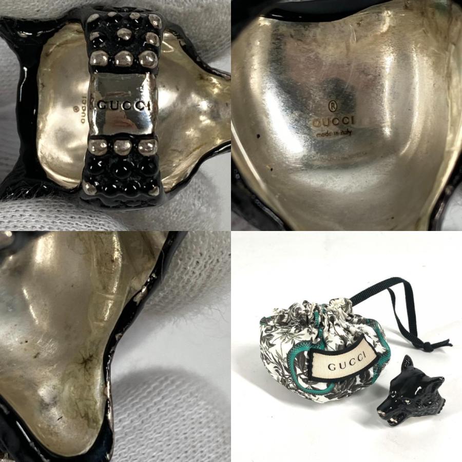 GUCCI グッチ アンガーフォレスト ウルフヘッド アクセサリー リング・指輪 ブラック メンズ【中古】 | GUCCI | 09