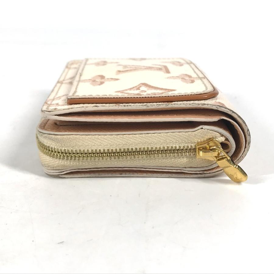 LOUIS VUITTON ルイヴィトン M81527 ポルトフォイユルー モノグラム コンパクトウォレット 2つ折り財布 ホワイト【中古】 | LOUIS VUITTON | 03
