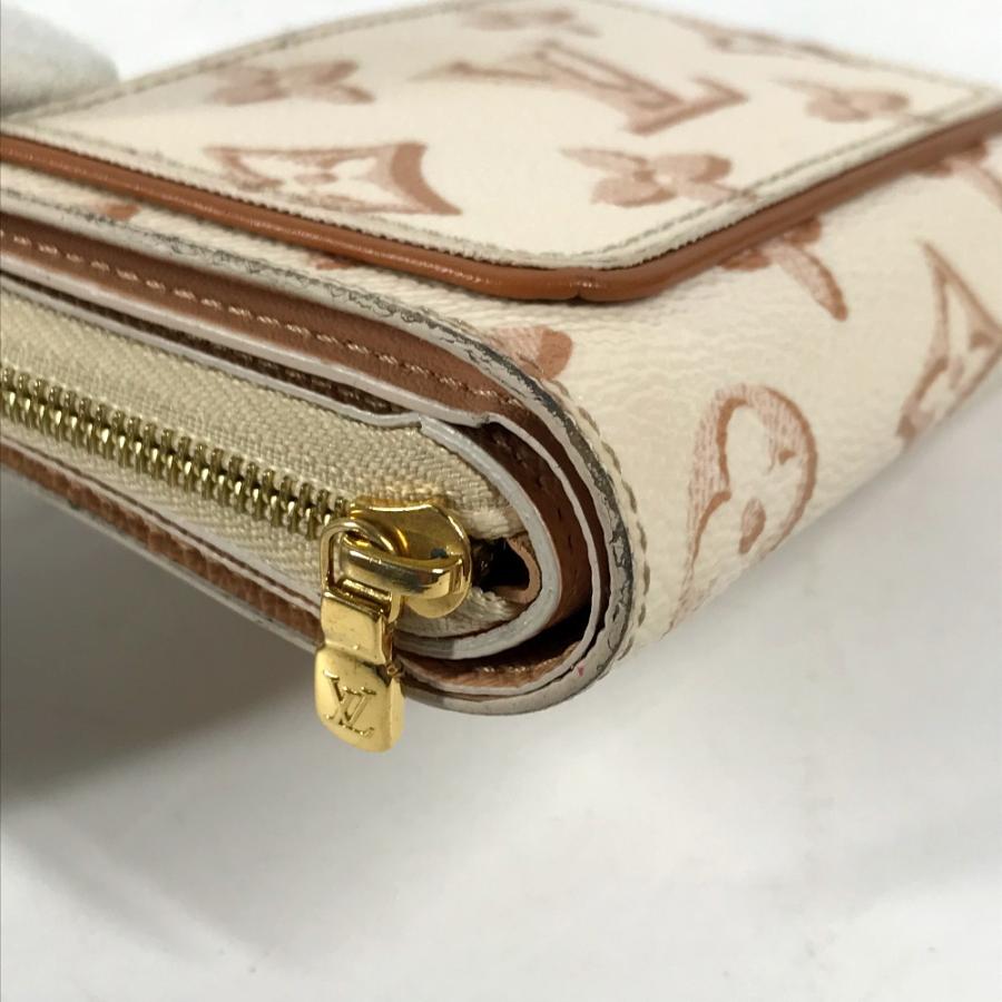 LOUIS VUITTON ルイヴィトン M81527 ポルトフォイユルー モノグラム コンパクトウォレット 2つ折り財布 ホワイト【中古】 | LOUIS VUITTON | 05