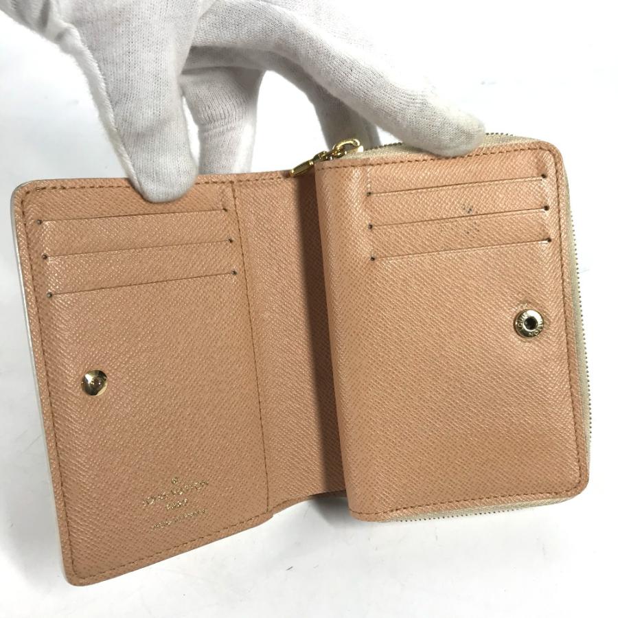 LOUIS VUITTON ルイヴィトン M81527 ポルトフォイユルー モノグラム コンパクトウォレット 2つ折り財布 ホワイト【中古】 | LOUIS VUITTON | 08