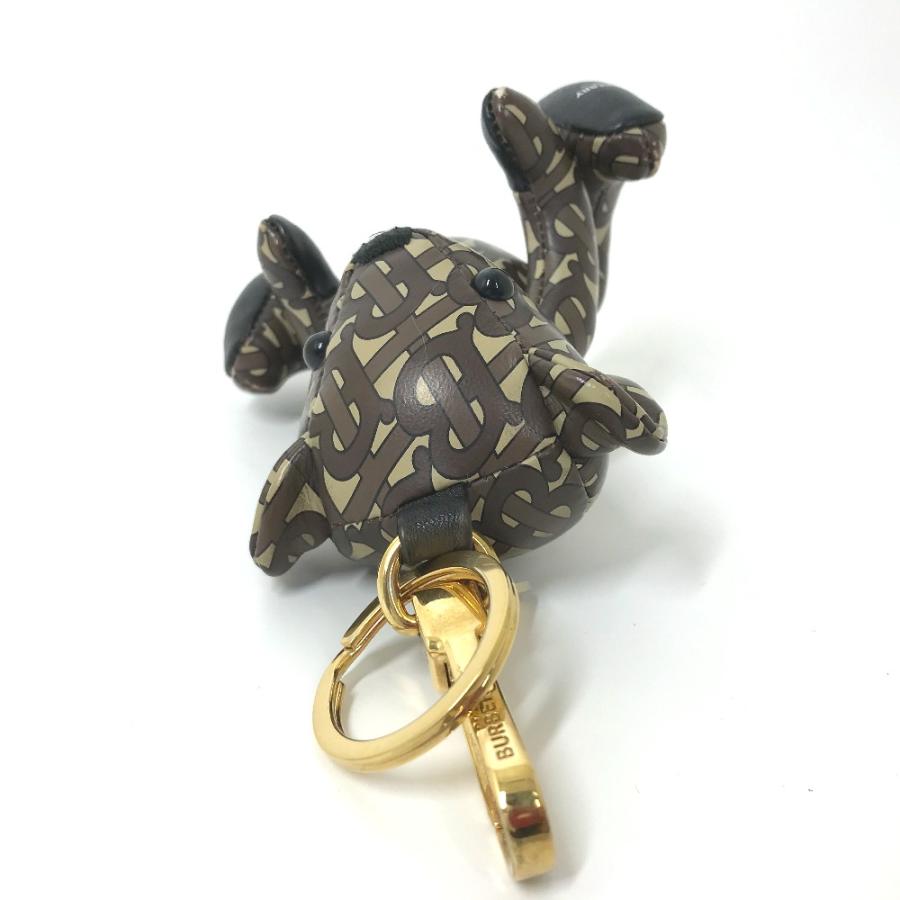 BURBERRY バーバリー TB トーマスベア バッグチャーム クマ ベア 総ロゴ キーホルダー ブラウン レディース【中古】 | BURBERRY | 05