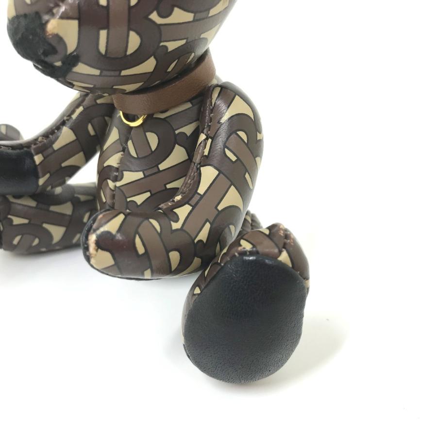 BURBERRY バーバリー TB トーマスベア バッグチャーム クマ ベア 総ロゴ キーホルダー ブラウン レディース【中古】 | BURBERRY | 08