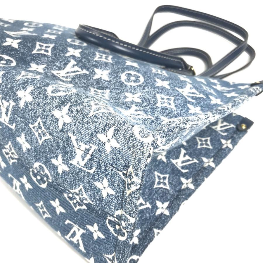 美品 LOUIS VUITTON ルイヴィトン M59608  オンザゴー MM 2WAYバッグ カバン トートバッグ モノグラムデニム ショルダーバッグ【中古】 | LOUIS VUITTON | 05