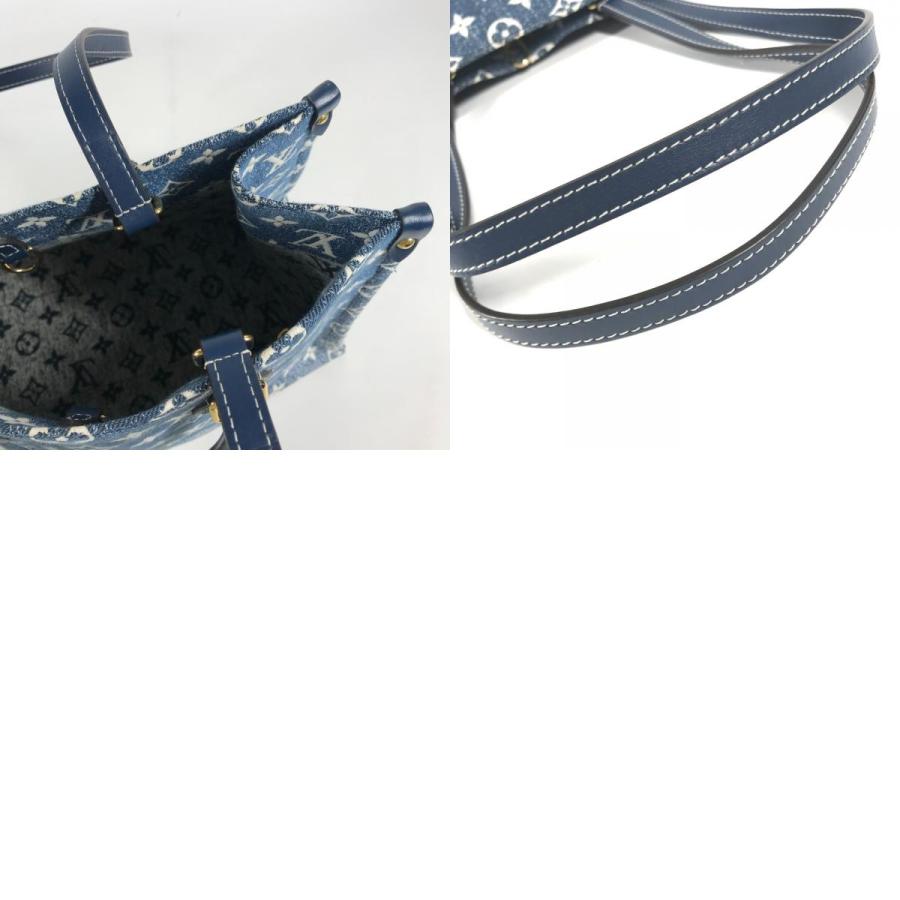 美品 LOUIS VUITTON ルイヴィトン M59608  オンザゴー MM 2WAYバッグ カバン トートバッグ モノグラムデニム ショルダーバッグ【中古】 | LOUIS VUITTON | 09