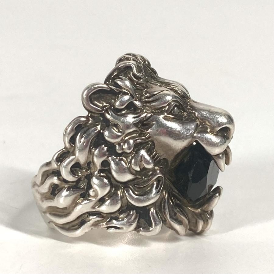 GUCCI グッチ  ライオン ストーン付き アクセサリー らいおん アニマル リング・指輪 シルバー メンズ【中古】 | GUCCI | 01