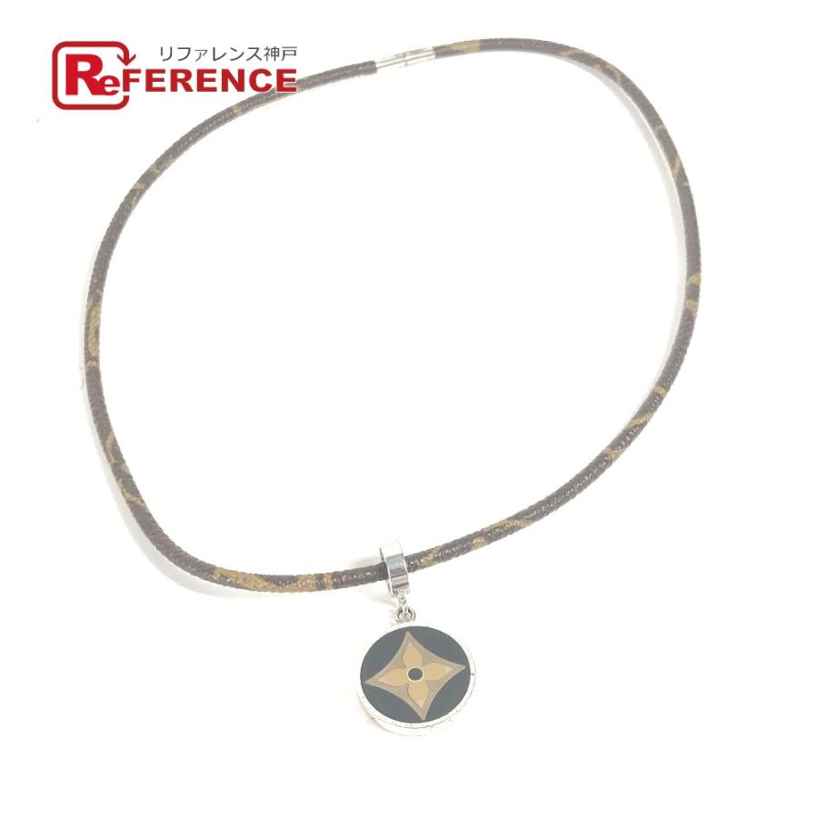 LOUIS VUITTON ルイヴィトン M65436 パンダンティフ フルール アクセサリー チョーカー モノグラム ネックレス ブラウン【中古】 | LOUIS VUITTON