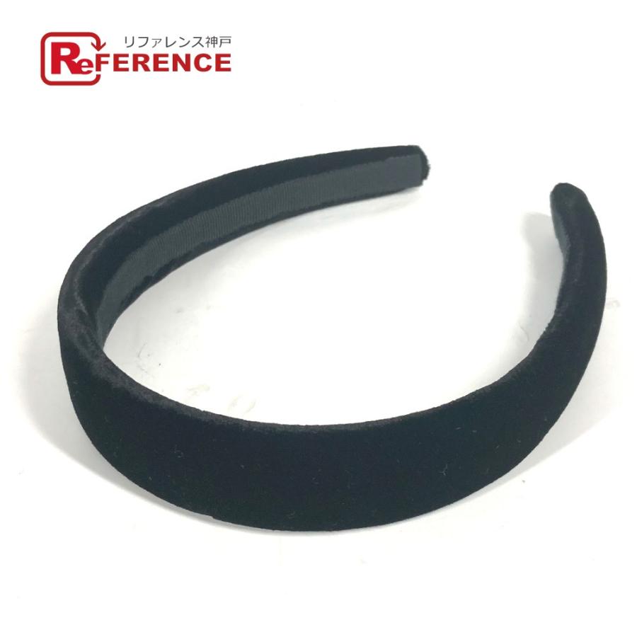 新品同様 CHANEL シャネル CC ココマーク ヘアバンド ヘッドバンド ヘアアクセサリー 22B カチューシャ ブラック レディース【中古】 | CHANEL