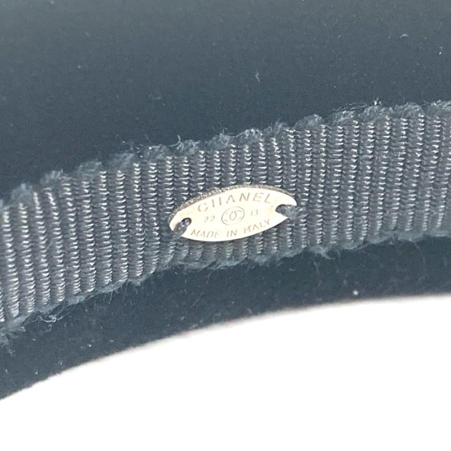 新品同様 CHANEL シャネル CC ココマーク ヘアバンド ヘッドバンド ヘアアクセサリー 22B カチューシャ ブラック レディース【中古】 | CHANEL | 05