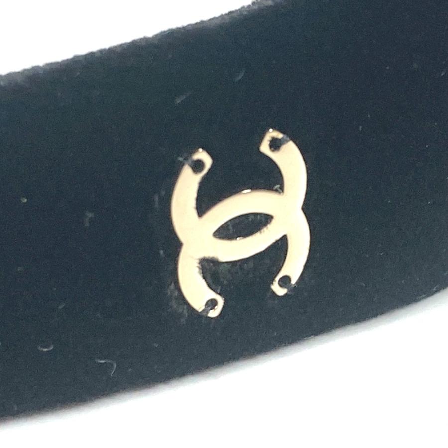 新品同様 CHANEL シャネル CC ココマーク ヘアバンド ヘッドバンド ヘアアクセサリー 22B カチューシャ ブラック レディース【中古】 | CHANEL | 06