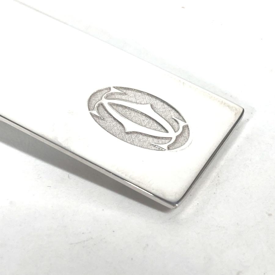 美品 CARTIER カルティエ ロゴ 札ばさみ 財布 マネークリップ シルバー メンズ【中古】 | Cartier | 06