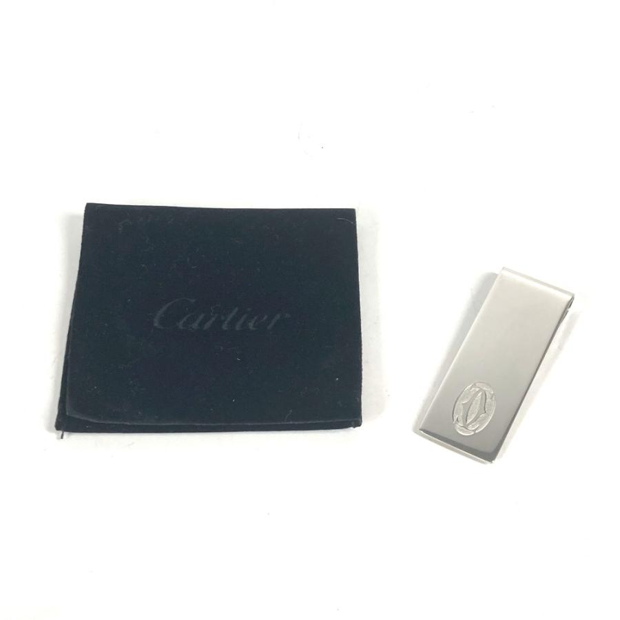 美品 CARTIER カルティエ ロゴ 札ばさみ 財布 マネークリップ シルバー メンズ【中古】 | Cartier | 07