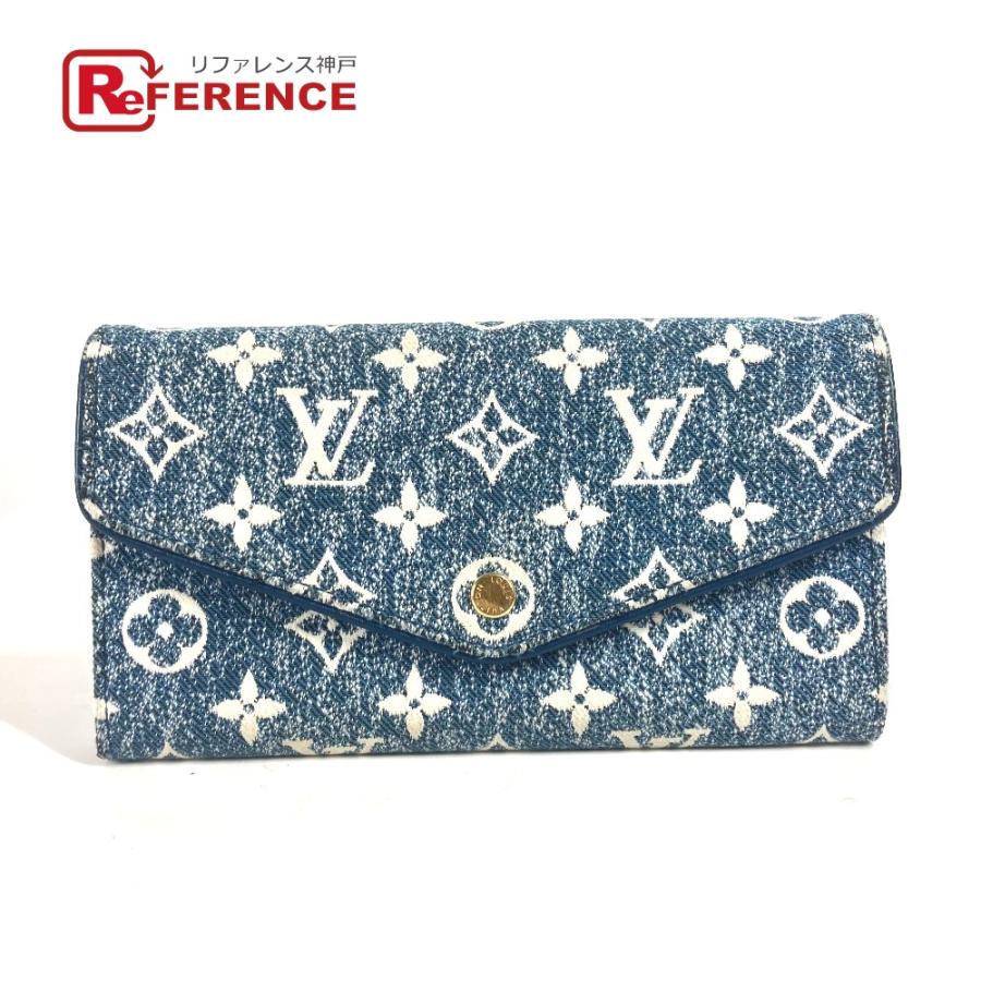LOUIS VUITTON ルイヴィトン M81183 ポルトフォイユ・サラ ロングウォレット モノグラムジャガードデニム 長財布 ブルー 【中古】 | LOUIS VUITTON