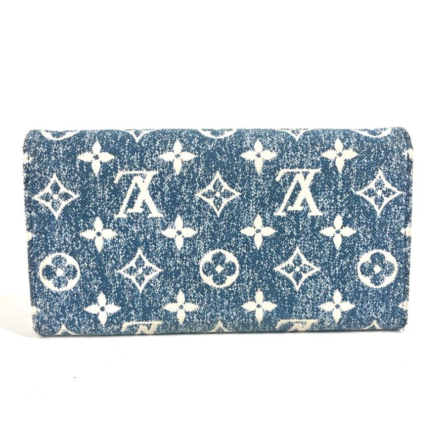 LOUIS VUITTON ルイヴィトン M81183 ポルトフォイユ・サラ ロングウォレット モノグラムジャガードデニム 長財布 ブルー 【中古】 | LOUIS VUITTON | 01