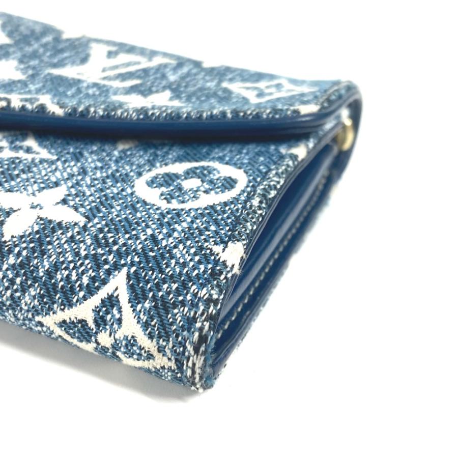LOUIS VUITTON ルイヴィトン M81183 ポルトフォイユ・サラ ロングウォレット モノグラムジャガードデニム 長財布 ブルー 【中古】 | LOUIS VUITTON | 04