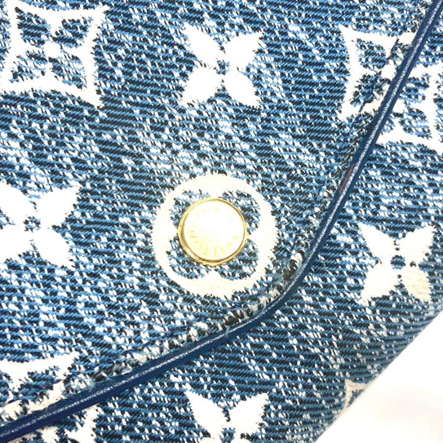 LOUIS VUITTON ルイヴィトン M81183 ポルトフォイユ・サラ ロングウォレット モノグラムジャガードデニム 長財布 ブルー 【中古】 | LOUIS VUITTON | 06