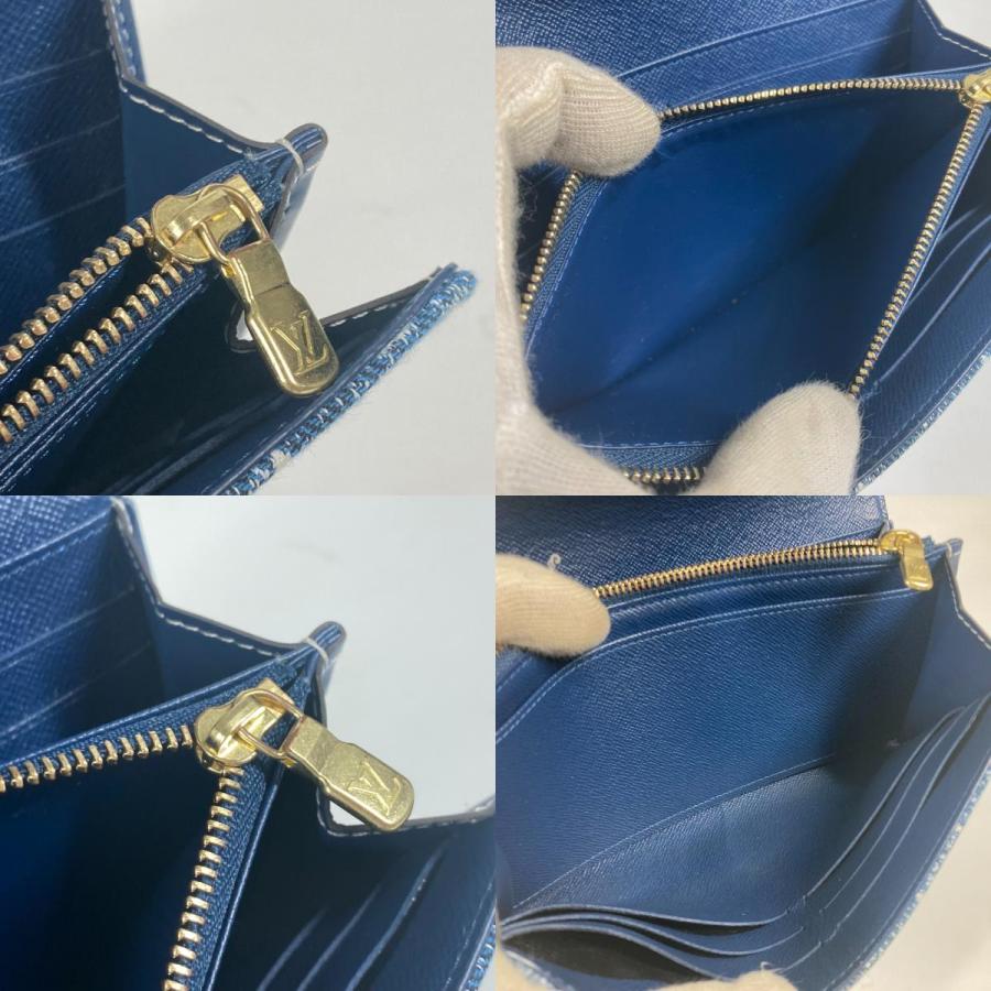 LOUIS VUITTON ルイヴィトン M81183 ポルトフォイユ・サラ ロングウォレット モノグラムジャガードデニム 長財布 ブルー 【中古】 | LOUIS VUITTON | 08