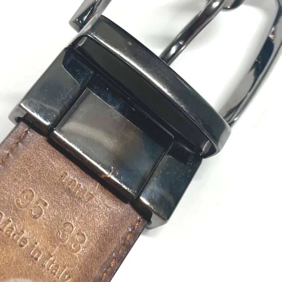 Berluti ベルルッティ カリグラフィ ロゴ アクセサリー リバーシブル ベルト ベージュ メンズ【中古】 |  | 08