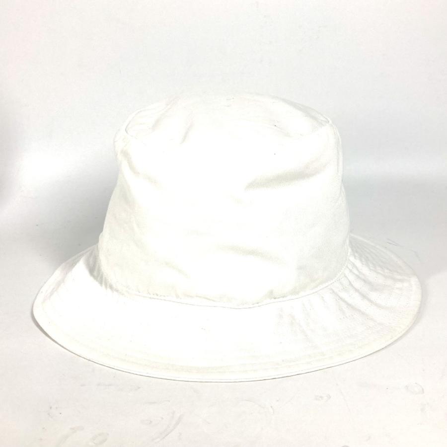 CELINE セリーヌ 2AUO4968P ロゴ ハット帽 帽子 バケットハット ボブハット バイカラー ハット ホワイト ユニセックス【中古】 | CELINE | 02