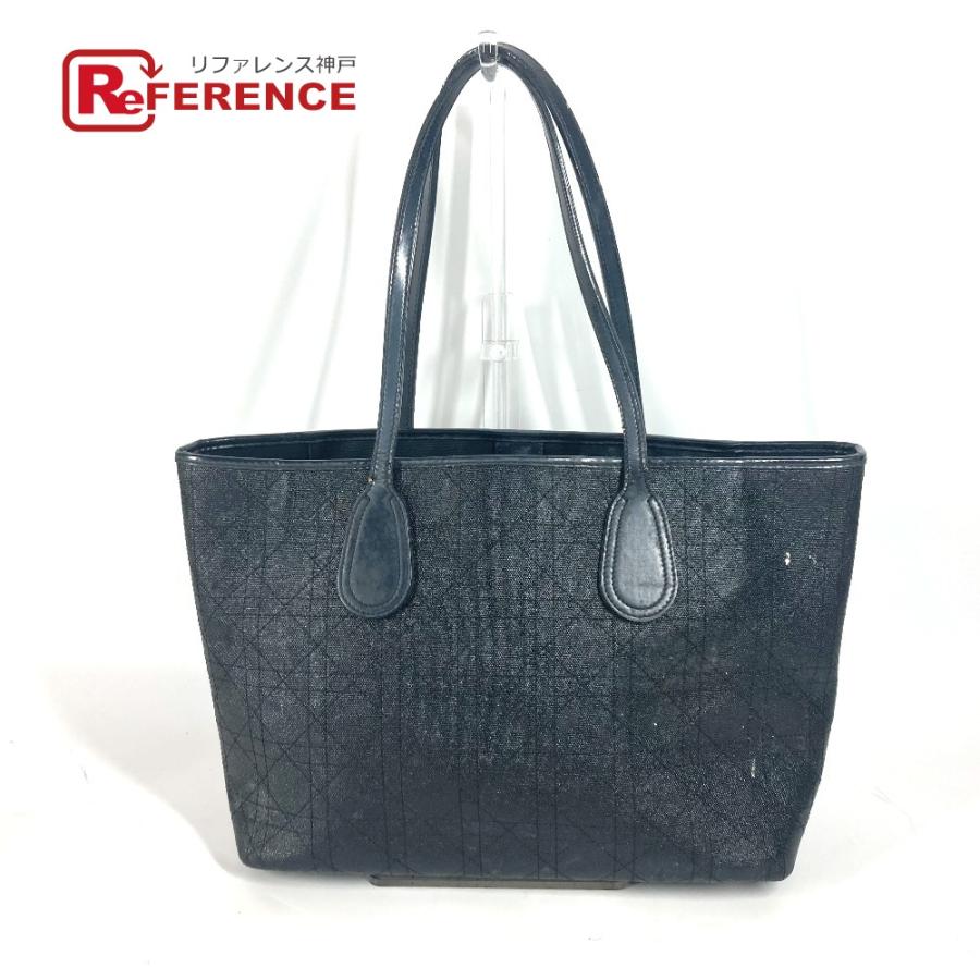 Dior ディオール パナレア ショルダーバッグ 肩掛け カバン カナージュ キルティング トートバッグ ブラック レディース【中古】 | 