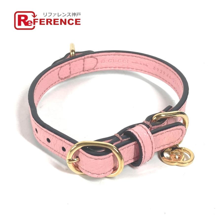 未使用 GUCCI グッチ 692946 エクストラスモール ペット カラー ドッグ 犬 わんちゃん ペット アクセサリー 首輪 ピンク 【中古】 | GUCCI