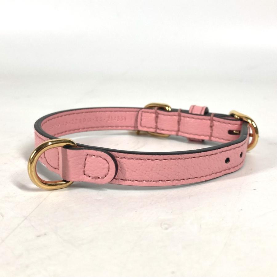 未使用 GUCCI グッチ 692946 エクストラスモール ペット カラー ドッグ 犬 わんちゃん ペット アクセサリー 首輪 ピンク 【中古】 | GUCCI | 02