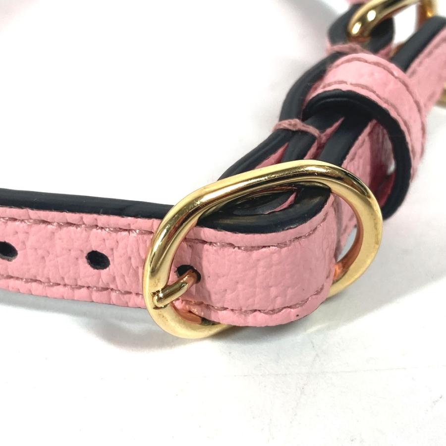 未使用 GUCCI グッチ 692946 エクストラスモール ペット カラー ドッグ 犬 わんちゃん ペット アクセサリー 首輪 ピンク 【中古】 | GUCCI | 03