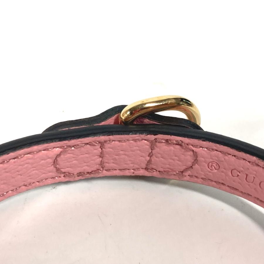 未使用 GUCCI グッチ 692946 エクストラスモール ペット カラー ドッグ 犬 わんちゃん ペット アクセサリー 首輪 ピンク 【中古】 | GUCCI | 05