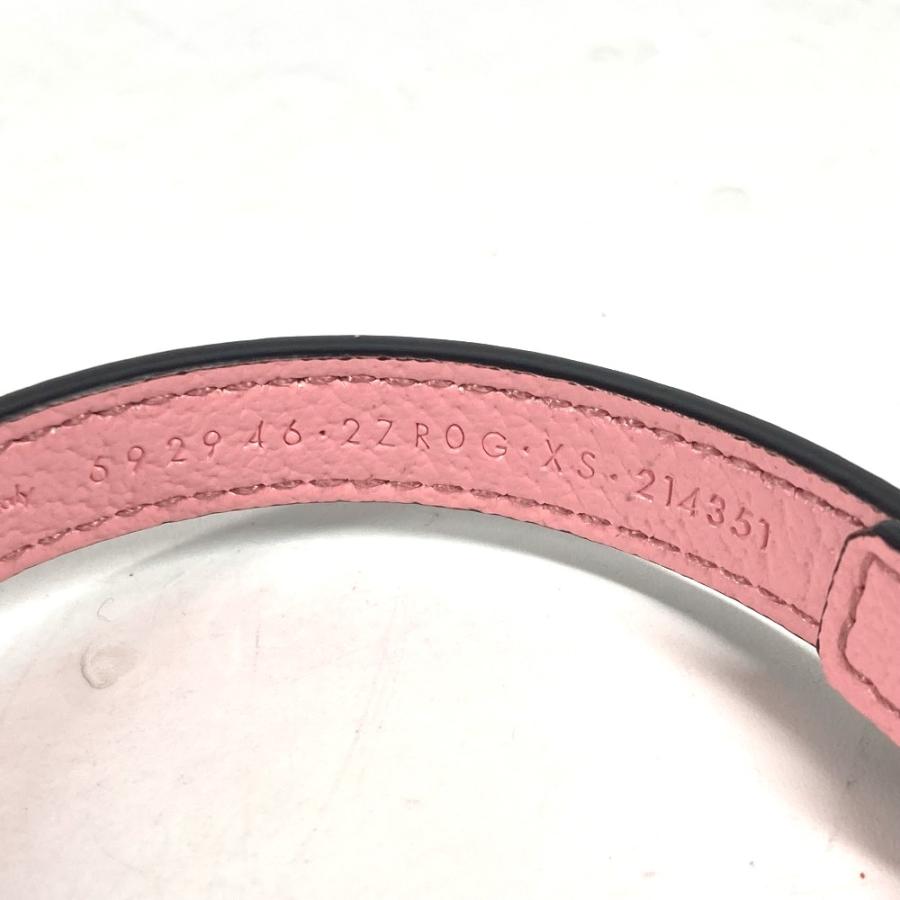 未使用 GUCCI グッチ 692946 エクストラスモール ペット カラー ドッグ 犬 わんちゃん ペット アクセサリー 首輪 ピンク 【中古】 | GUCCI | 07