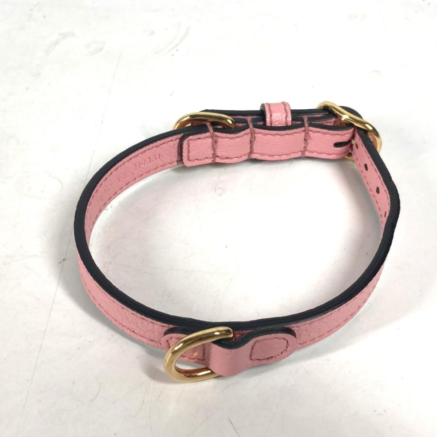 未使用 GUCCI グッチ 692946 エクストラスモール ペット カラー ドッグ 犬 わんちゃん ペット アクセサリー 首輪 ピンク 【中古】 | GUCCI | 08